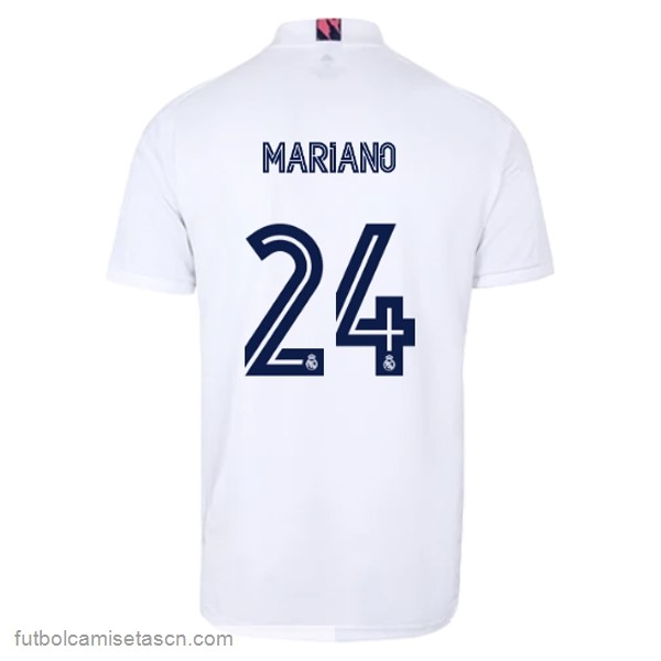 Camiseta Real Madrid 1ª NO.24 Mariano 2020/21 Blanco
